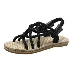 Braided Rope Sandals - Femstylo