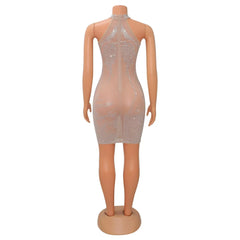 Sexy Summer Women Clothing Mesh Lace Embroidery Nightclub Ladies Dress One-piece Short Skirt Urban Style Elegant Commuting Style