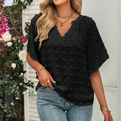 V-Neck Batwing Top - Summer Chiffon Blouse | Femstylo - Femstylo