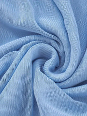 Weird Puss See Through Dress Women Backless Sleeveless Tassel Double Deck Pleated Sexy Midnight Clubwear Party Mini Bodycon