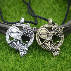 Nostalgia Greek Goddess Roman Mythology Warrior Goddess Minerva Athena Pendant Gothic Necklace For Women Jewelry Accessories