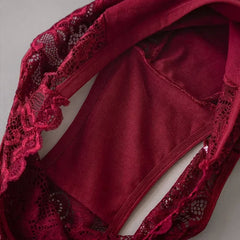 3PCS/Set Luxury Floral Embroidery Lace Panties Women Briefs Sexy Hollow Lingerie Female Underwear Ladies Breathable Underpants