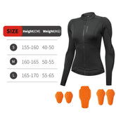 WOSAWE Women Motorcycle Jacket Body Armor CE Certified Summer Downhill Motocross Riding Clothing Protection Racing Reflective