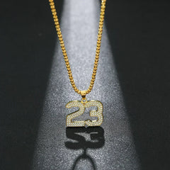 Men Hip Hop Full Rhinestone King Queen Pendants Necklaces Bling Bling Iced Out Cuban Link Chain Hiphop Necklace Men Jewelry Gift