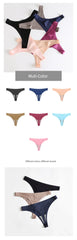 WarmSteps 3Pcs/Set Women's Sexy Thongs Seamless Yoga Panties for Woman S-XXXL Plus Size G Strings Thongs Femme Tangas Low Rise