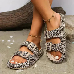 Summer Women Comfort Leopard Soft Thick-Soled Slippers - Sexikinis - Femstylo