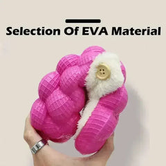 Non-slip Warm Cotton Bubble Slides for Home - Femstylo