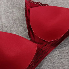 Wireless Push Up Bra Body Shaping Sexy Flower Lace Bra Top Women Plus Size Bralette Underwear Lingerie Full Cup Seamless Bras