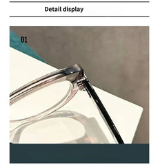 Women Large Cat Eye Reading Glasses Trendy Fashionable Oversized Far Sight Eyeglasses Men Female Anti-blue Plus Diopter Glasses