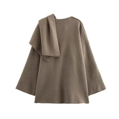 MUJER Plush Winter Coats for Women Asymmetric Scarf Demi-season Jacket for Women Parkas Long Sleeve Padded Coat Woman Jacket