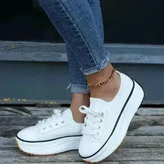 Summer Knitted Breathable Sneakers Women's Vulcanize Shoes - Femstylo