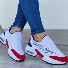 Casual Breathable Wedges Ladies Walking Sneakers Flat Women Shoes - Femstylo