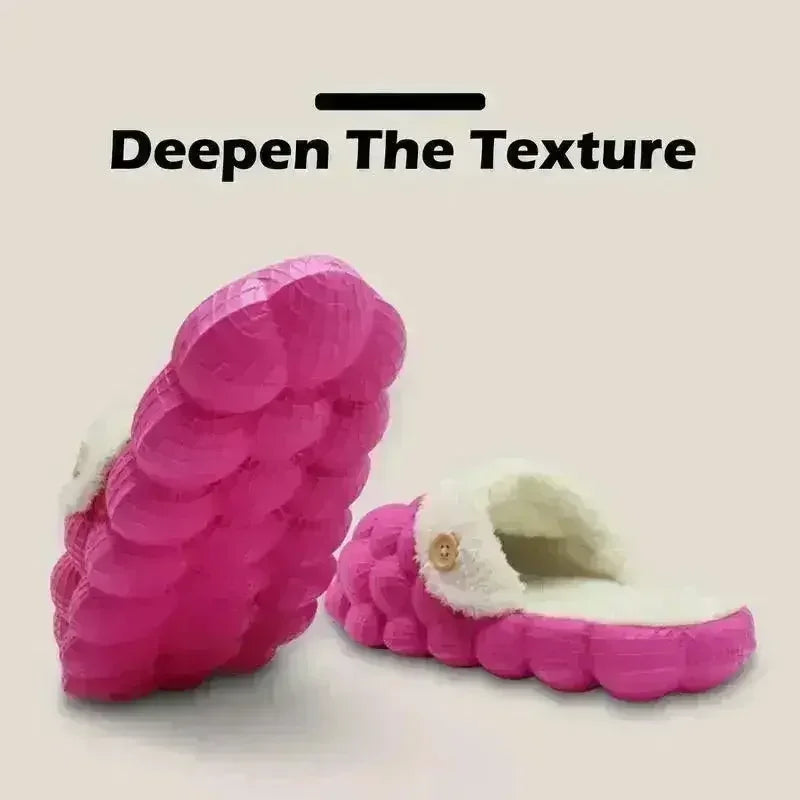 Non-slip Warm Cotton Bubble Slides for Home - Femstylo