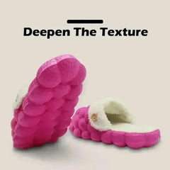 Non-slip Warm Cotton Bubble Slides for Home - Femstylo