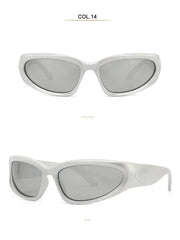 Unique Y2K Designer Luxury Sunglasses Women Rectangle Big Frame Sun Glasses For Men Outdoor UV Protection Classic 2000S Black Sh