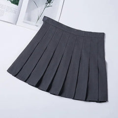 Women's Skirt Without Shorts Fashion Korean Style Ropa Black Harajuku Plaid Falda Short De Mujer Mini Pleated Skirts For Girls