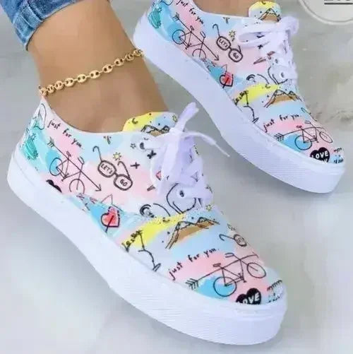 2022 Graffiti Sneakers - Women's Urban Trainers | Femstylo - Femstylo