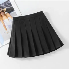 1pcs Spring Summer Girls Pleated Skirt Students Elastic A-line Skirt Kids College Style jk Skirts Childrens Fashion Short Skirts