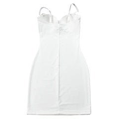 Short Bodycon Dress Backless Skinny Straps Solid Casual Sexy Sleeveless Summer High Waist Club Slim Mini Dresses Ladies Basic
