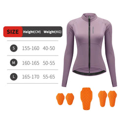 WOSAWE Women Motorcycle Jacket Body Armor CE Certified Summer Downhill Motocross Riding Clothing Protection Racing Reflective