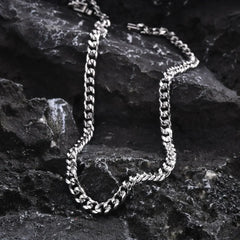 VNOX Cuban Chain Necklace - Stainless Steel 5/6/8mm - Unisex Waterproo