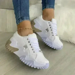 Platform Vulcanized Sneakers - Breathable Shoes | Femstylo - Femstylo