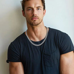 VNOX Cuban Chain Necklace - Stainless Steel 5/6/8mm - Unisex Waterproo