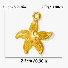 1Pc Temperament Fashion Summer Beach Blue Marine Life Sea Horse Shell Turtle Mini Fish Bead Necklace Classic Clavicle Chain