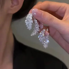 Elegant Crystal Drop Earrings for Bridal - Fashion Dangle Jewelry | Femstylo
