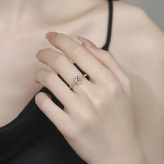 IGOTOS 1CT Oval Cut Moissanite Engagement Ring with Certificate Pass Diamond Test 925 Sterling Silver Wedding Bands Fine Jewelry