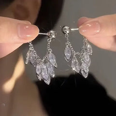 Elegant Crystal Drop Earrings for Bridal - Fashion Dangle Jewelry | Femstylo
