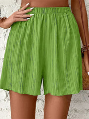 Women High Waist Solid Shorts 2025 Spring Summer New Fashion Pant Lady Casual Outfit Short Pants Beach Holiday Simple Clothing