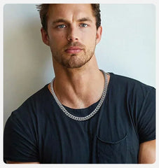 VNOX Cuban Chain Necklace - Stainless Steel 5/6/8mm - Unisex Waterproo