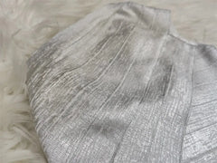 High Quality Celebrity One Shoulder Foiling Gold Print Rayon Bandage Dress Elegant Club Party Dress Vestidos