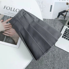 1pcs Spring Summer Girls Pleated Skirt Students Elastic A-line Skirt Kids College Style jk Skirts Childrens Fashion Short Skirts