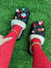 Furry House Slides for Chirstmas Funny DIY Bubble Slippers - Femstylo