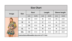 2025 printed round neck cinched waist strap pleated ruffle edge retro pleated dress cardigan temperament versatile dress