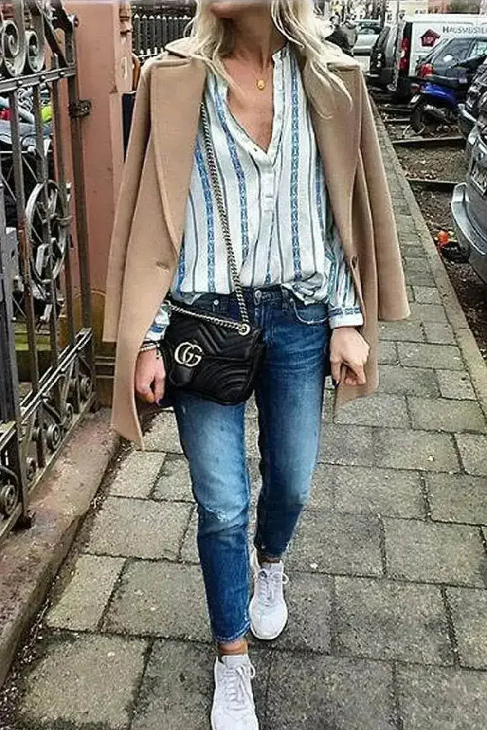 Button Up Long Sleeve Blouse - Femstylo