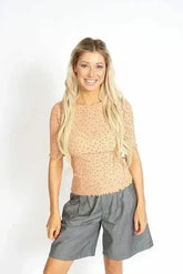 So Sweet Frill Polka Dots Top - Femstylo