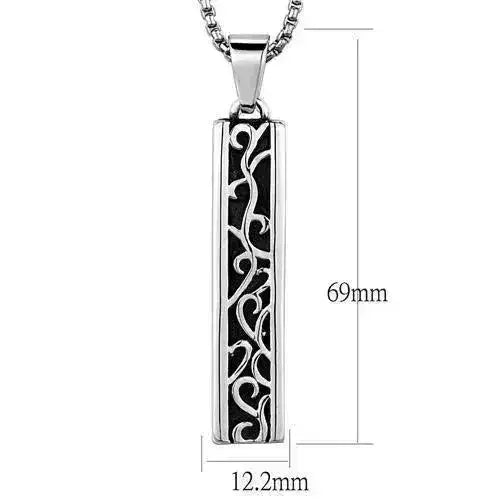 High-Polish Steel Necklace TK2007 – Plating-Free Mirror Finish - Femstylo