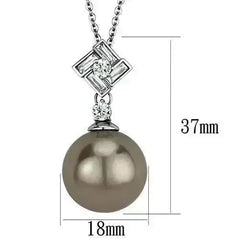 TK2526 - High polished (no plating) Stainless Steel Chain Pendant with - Femstylo
