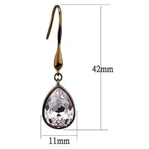 IP Coffee Stainless Steel Crystal Earrings – Femstylo - Femstylo
