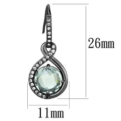TK2821 - IP Light Black (IP Gun) Stainless Steel Earrings with - Femstylo