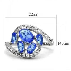 TK3211 - High polished (no plating) Stainless Steel Ring with - Femstylo