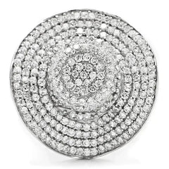 TS015 - Rhodium 925 Sterling Silver Ring with AAA Grade CZ in Clear - Femstylo