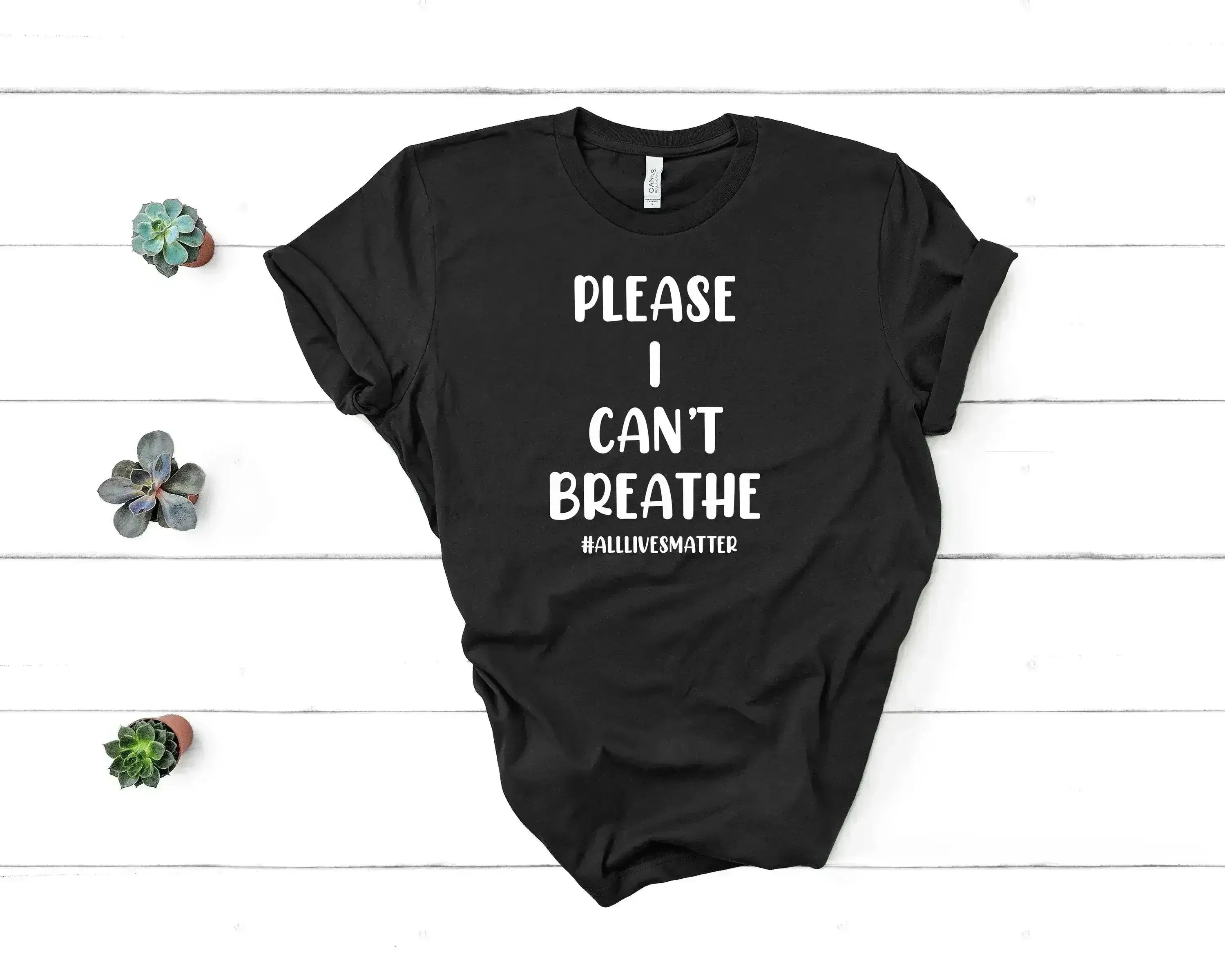 Please I Can't Breathe Tee - Femstylo