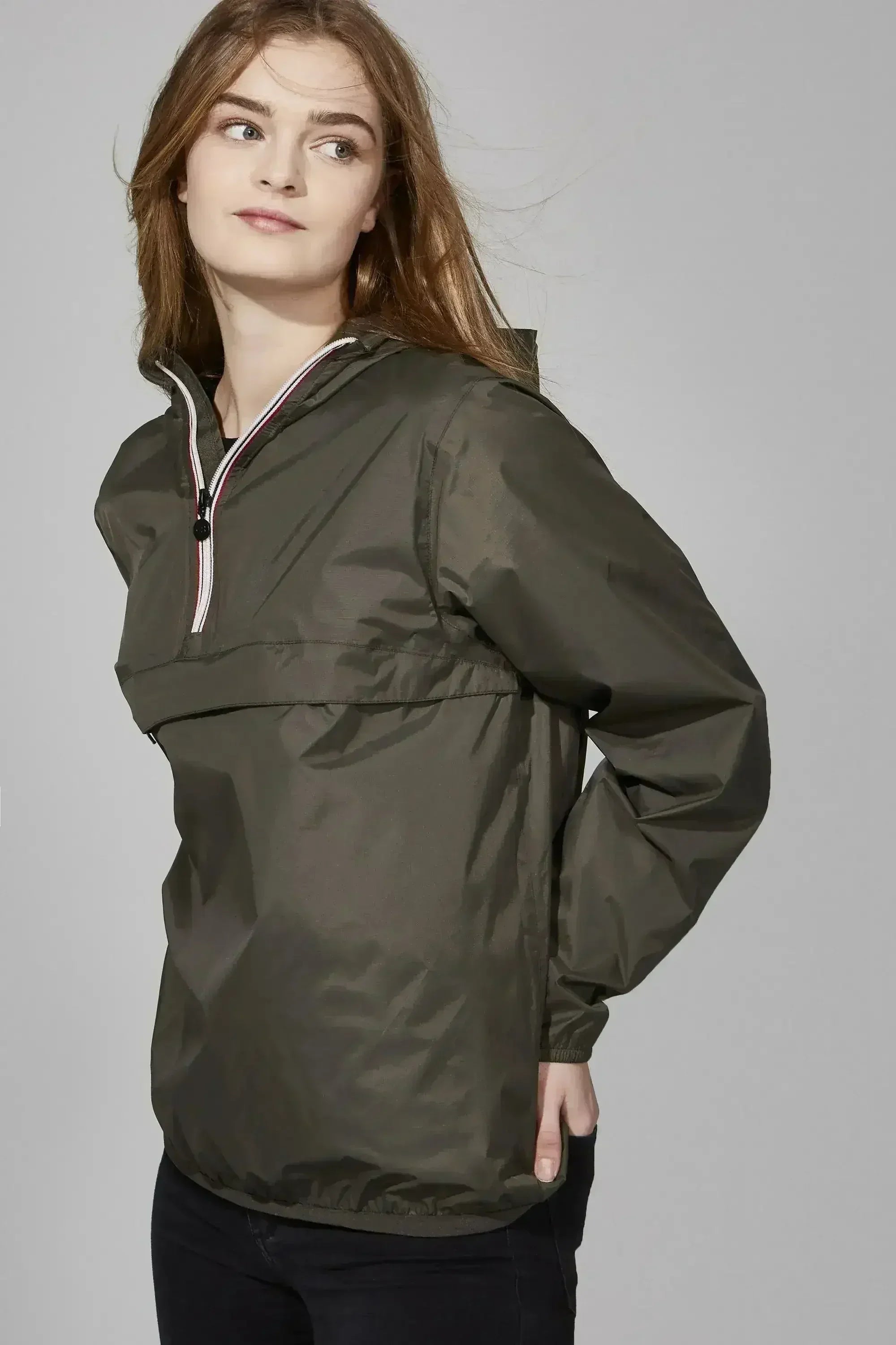 Torba Quarter Zip light Packable Rain Jacket - Femstylo