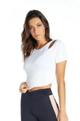 Lisa Cut Out Crop Top - Femstylo