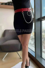 Best Sexy Vegan Leather Waist Jewelry Belt Accessory - Femstylo