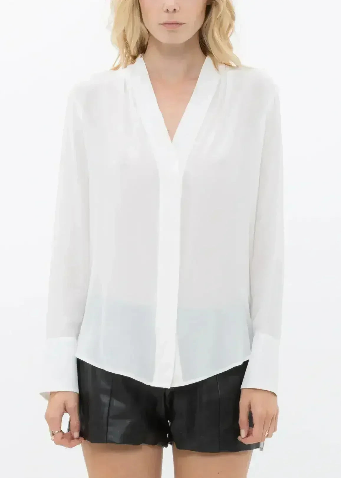 Women's Sheer Placket Hi Low Stylish Blouse | Femstylo - Femstylo